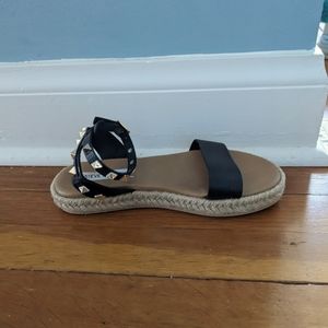 Steve Madden Black Studded Sandals